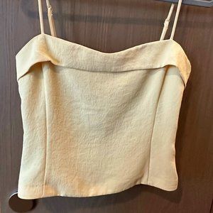 Aritzia Babaton Yellow Sleeveless Top, Size 4